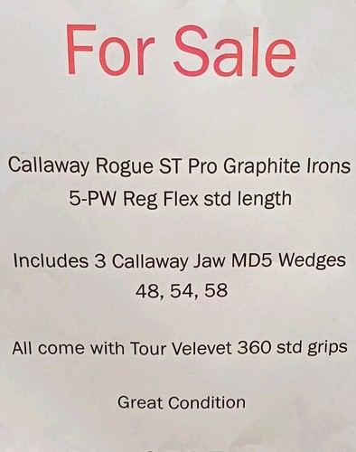 Callaway rogue pro pw - st,