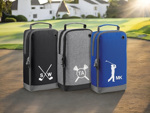 Golf shoe bag personalised - shoe,