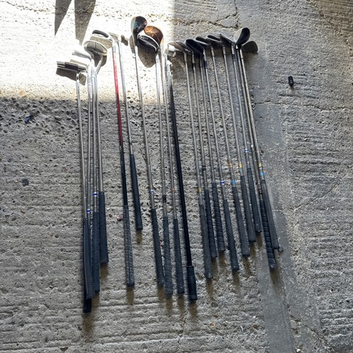 18x used golf clubs various - used,
