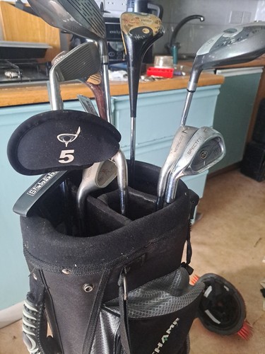 Left handed golf clubs - golf, bag